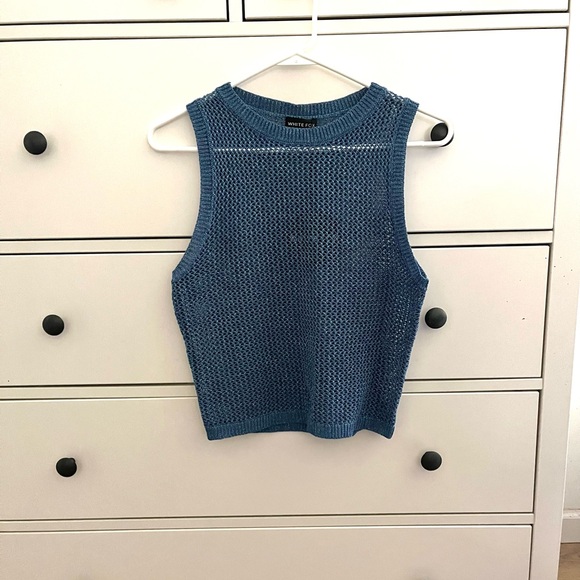 White fox outfit bold steps mesh tank and maxi skirt NWT! - Picture 3 of 12